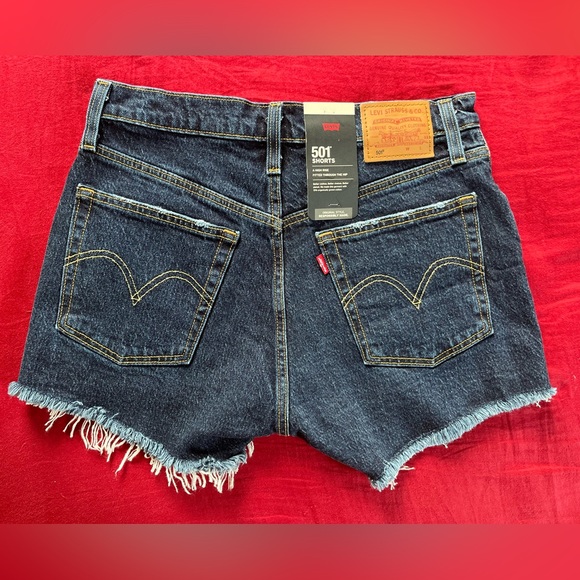 Levi’s 501 high rise shorts size 27 - Picture 8 of 11